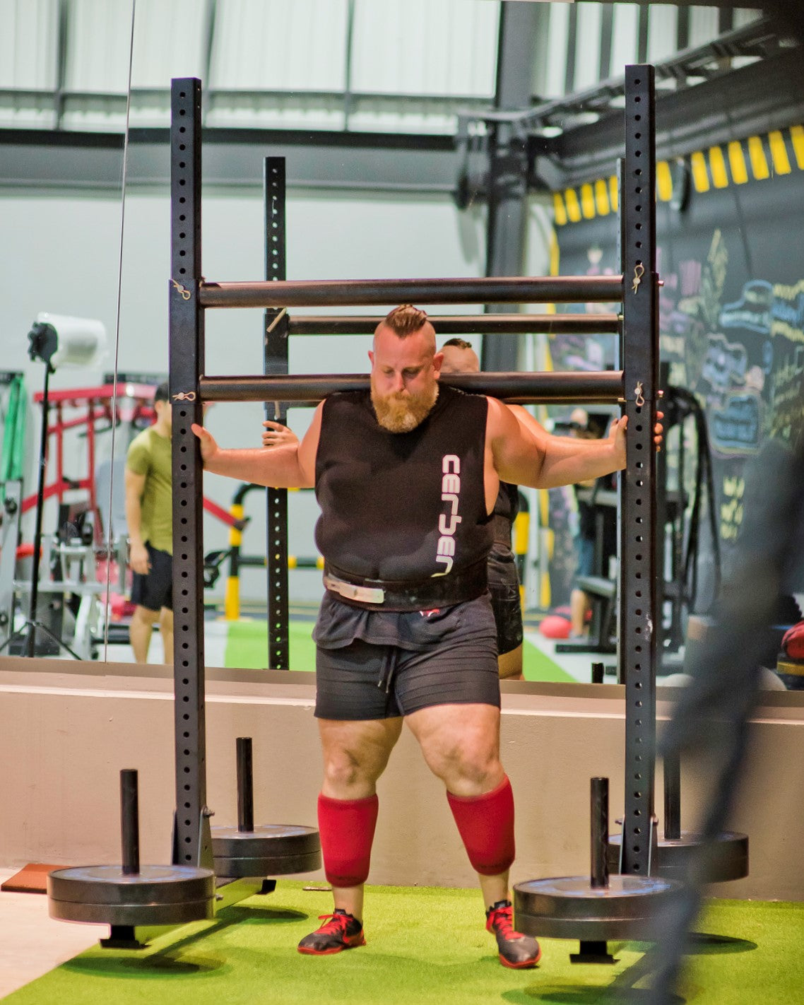 REVOLVE Yoke – yoke in use at a commercial gym installation – Bench Fitness